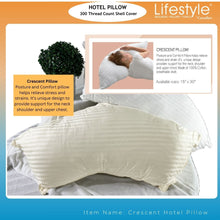 Load image into Gallery viewer, Hotel Crescent PillowCase Only- 300 Thread Count Cover
